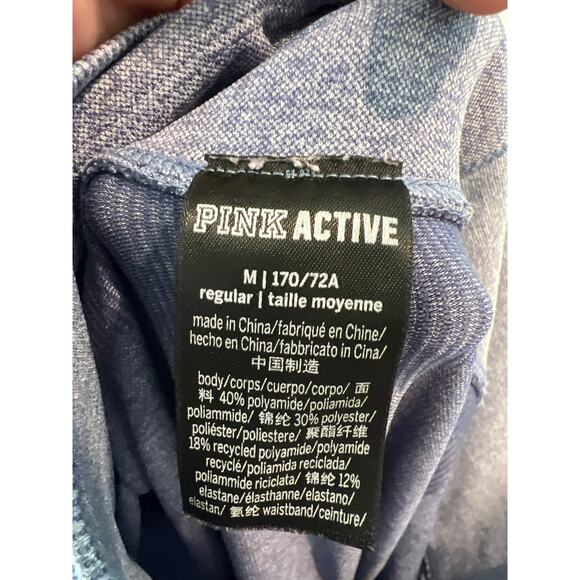 Pink Active size medium heathered blue athletic leggings - Picture 2 of 2